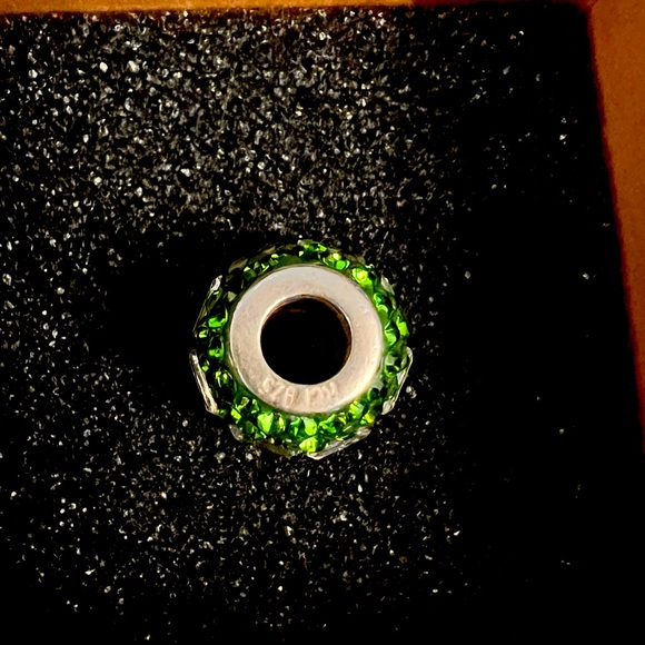 🍀 PANDORA CHARM 💚☘️ August birthstone peridot - Picture 2 of 5